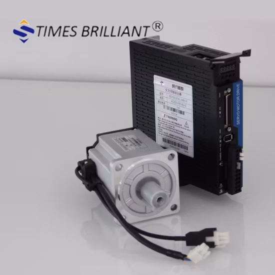 Novo servo motor AC e kit de driver com sistema Canopen 200W 400W 600W 750W 0,75kw 0,4kw 1kw 1,2kw AC Servo Pulse Drive para robô de máquina de impressão